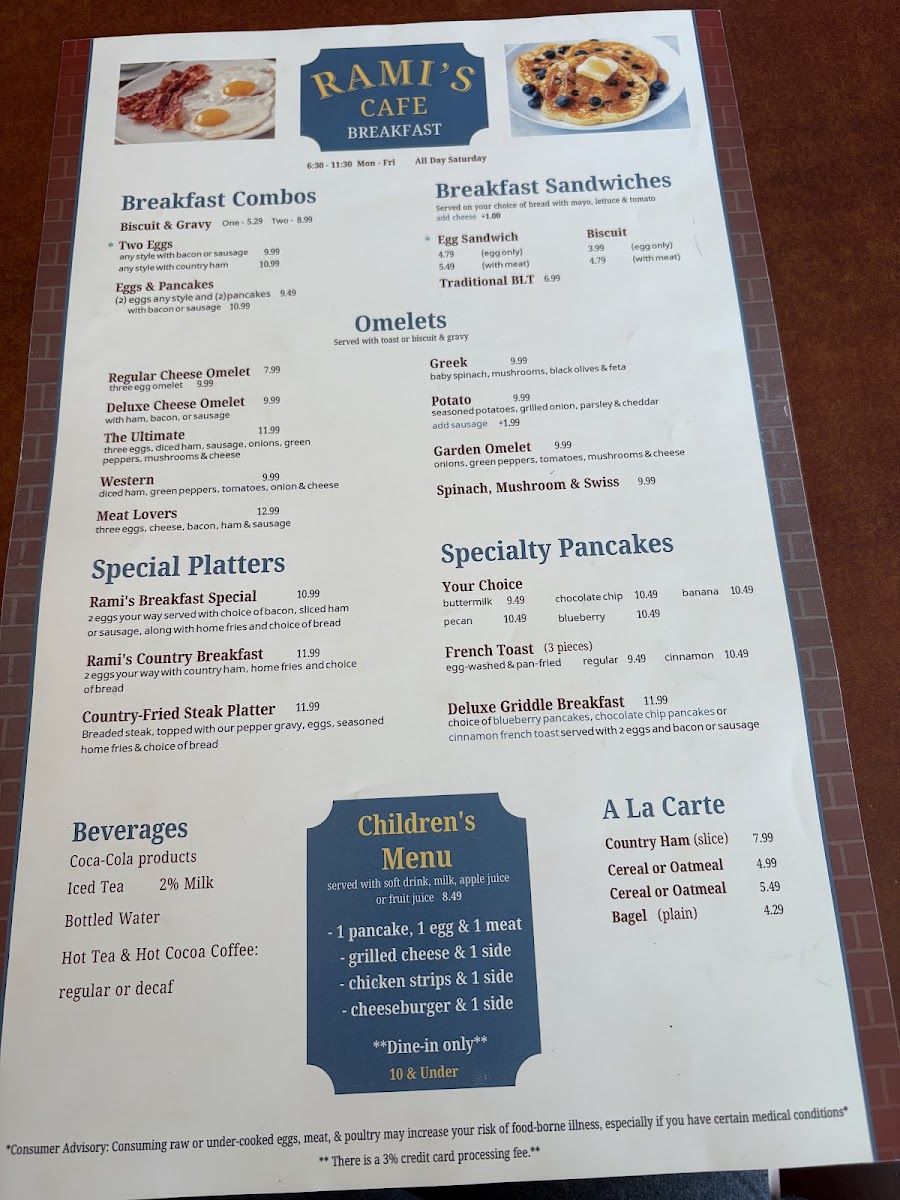Menu - Rami's Cafe photo 1