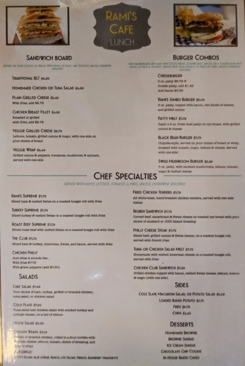 Menu - Rami's Cafe photo 5