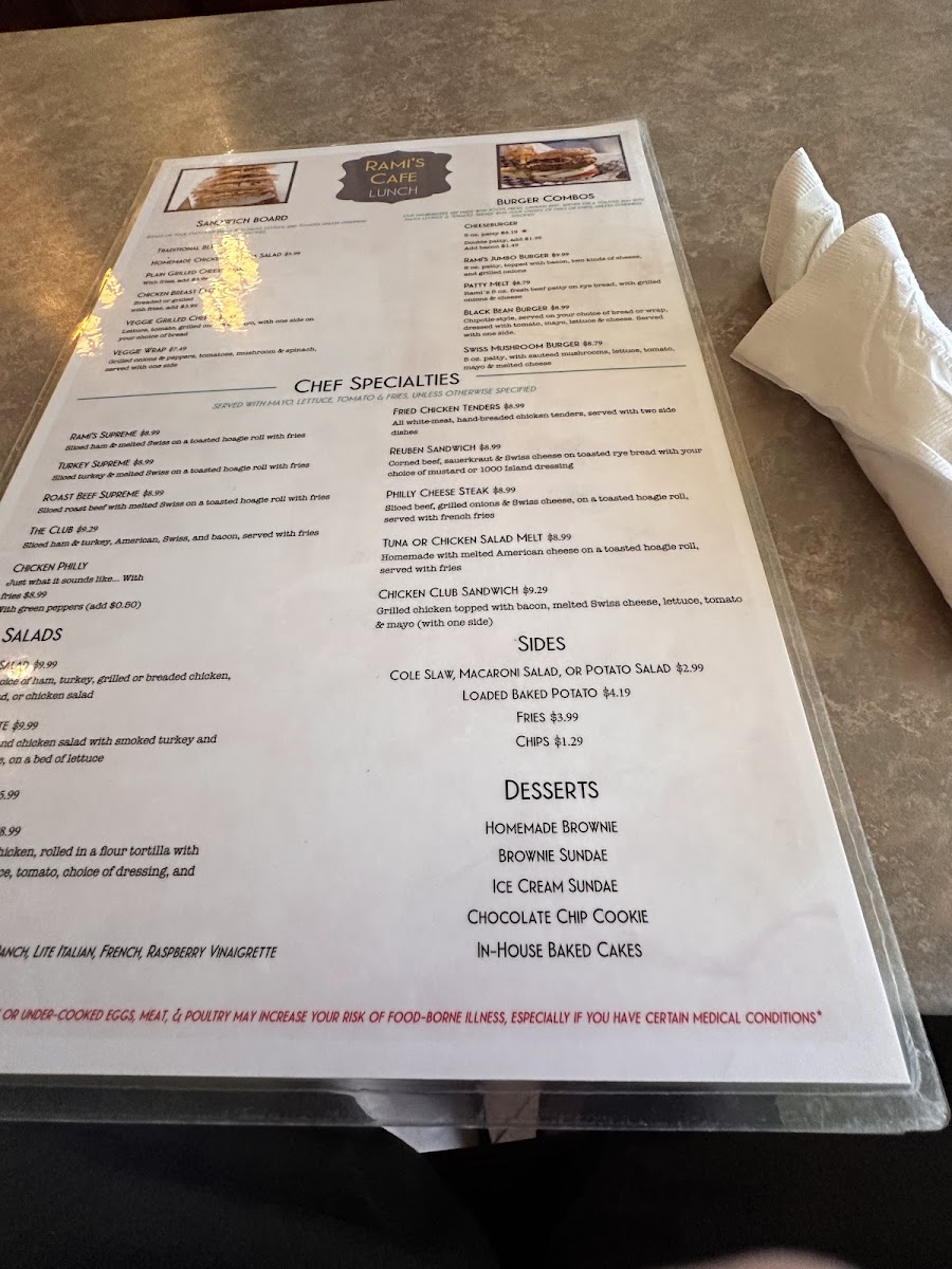 Menu - Rami's Cafe photo 7