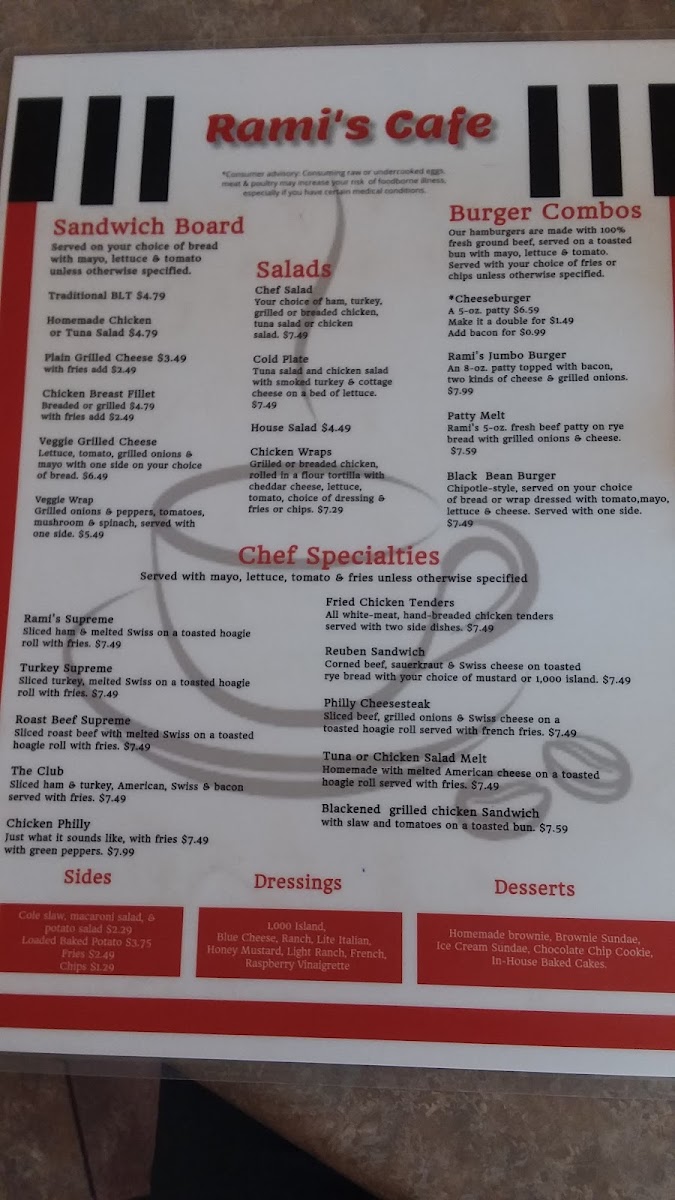 Menu - Rami's Cafe photo 9